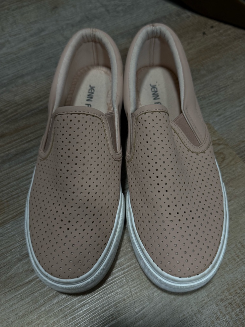 Jenn Ardor Perforated Slip-On Sneakers in Blush